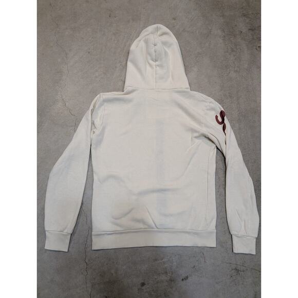 Aviator Nation Cream Hoodie with Colorful Sleeve Design - Picture 8 of 10